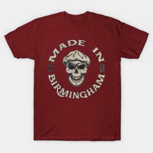 Blinding Newsboy Skull Cap Made in Brum T-Shirt